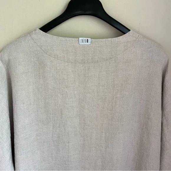 linenfox 100% linen kimono jacket - Picture 10 of 12